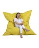 Coussin de sol Axina 140x180cm Tissu Jaune