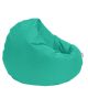 Coussin de sol / pouf Patris D100cm Tissu Bleu vert