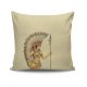 Coussin Hawk 43x43cm Tissu Motif Femme indienne guerrière