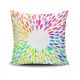 Coussin Kizi 43x43cm Tissu Motif Goûtes aquarelle Multicolore