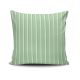 Coussin Kizi 43x43cm Tissu Motif Rayures Vert