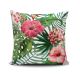 Coussin Nepos 43x43cm Motif Feuille et fleurs tropicales