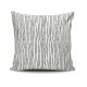 Coussin Seti 43x43cm Tissu Motif Lignes et point abstrait Noir et Blanc