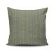 Coussin Seti 43x43cm Tissu Motif Ramification Gris et Vert