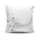 Coussin Ursae 43x43cm Tissu Motif Etoiles Noir et Blanc