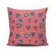 Coussin Zemra 43x43cm Tissu Motif Cœurs Pop style fond Rose