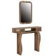 Ensemble console et miroir Basalt Bois Naturel