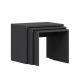 Ensemble de 3 tables basses gigognes Holbox Anthracite