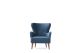 Fauteuil classique Goat Velours Bleu