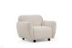 Fauteuil Irek Tissu Blanc crème