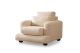 Fauteuil Jarek Velours côtelé Beige