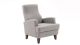 Fauteuil Juana Tissu Gris clair