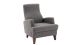 Fauteuil Juana Tissu Gris foncé