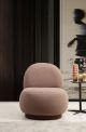 Fauteuil Marshmallow Tissu Capuccino