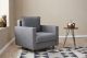 Fauteuil moderne Evania Tissu Gris