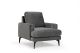 Fauteuil Narchis Velours Anthracite