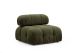 Fauteuil sans accoudoir Nourhane Tissu Vert