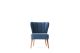 Fauteuil style scandinave Wapedale Velours Bleu