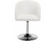 Armchair 1 Pack White Chrome