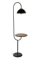 Lampadaire avec tablette Amaud H165cm Métal Noir