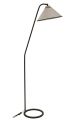 Lampadaire chapeau tronconique Lectio 155cm Métal Gris et Noir