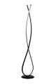 Lampadaire moderne Infunitus H125cm Métal Noir et LED Blanc