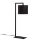 Lampe à poser Comus H65cm Méta Noir et Tissu Noir