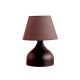 Lampe à poser Oulia D22cm Métal Gris et Tissu Noir