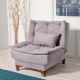 Chaise / Fauteuil convertible Lefkada Tissu Gris