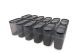 Lot de 12 boites de conservation Saunie 2L Transparent et Anthracite