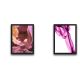 Lot de 2 tableaux Duo L30xH40cm Motif Antelope Canyon et fumée Nuance de rose