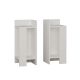 Lot de 2 tables de chevet Vulas Bois Blanc