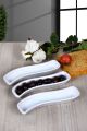 Lot de 3 assiettes apéro Sofra 3 dimensions Blanc