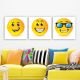 Lot de 3 tableaux Scaenicos 30cm Motif Smileys