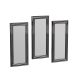 Lot de 4 miroirs murales Kafka 40x40cm Bois Argent