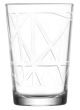 Lot de 6 verres à relief Rille 205ml Transparent