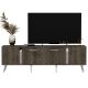 Meuble TV Bourgogne 150cm Bois et Argent