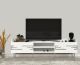 Meuble TV design Shaida L183,6cm Blanc