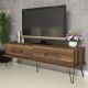 Meuble TV Dover L145cm Bois foncé