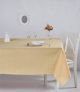 Nappe de table Bertier 170x170cm Coton Motif petite carreaux Jaune et Blanc