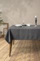 Nappe de table Charry 150x220cm Tissu Anthracite