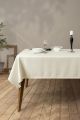 Nappe de table Charry 150x220cm Tissu Blanc crème