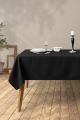 Nappe de table Charry 150x220cm Tissu Noir