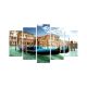 Pentaptyque Grex Motif Venise, Gondoles du Grand Canal