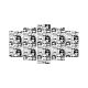 Pentaptyque Grex Motif visages anonymes Noir et Blanc