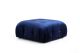 Pouf carré Nourhane Velours Bleu foncé