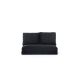 Pouf convertible 2 places Joude Velours Noir