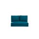 Pouf convertible 2 places Joude Velours Vert foncé