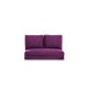 Pouf convertible 2 places Joude Velours Violet