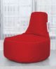 Pouf poire Arbane D70xH80cm Tissu Rouge